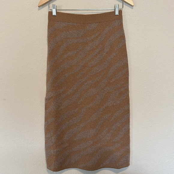 EVERLANE The Alpaca Tiger Jacquard Skirt XS - Picture 7 of 8